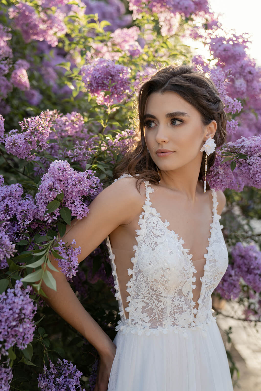Rosaline – wedding dress seen from the back.