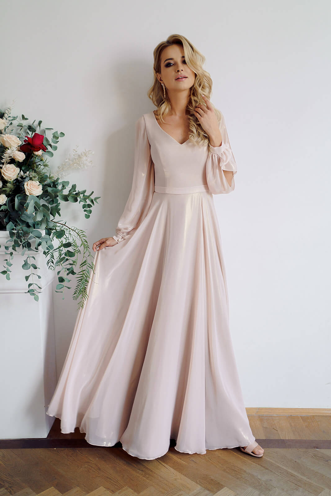 Piryt Heritage – detail of the long evening dress.