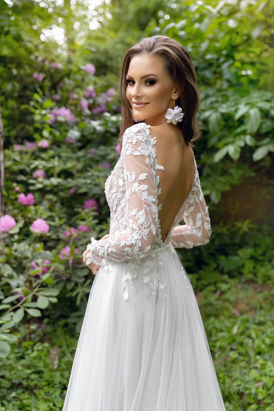 Calista – DAMA Couture wedding dress, front view.