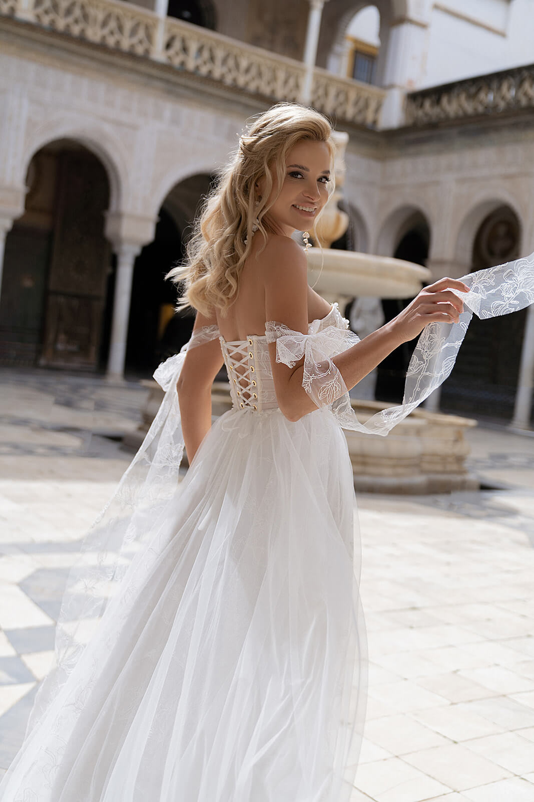 Magnolia – wedding dress, full silhouette.