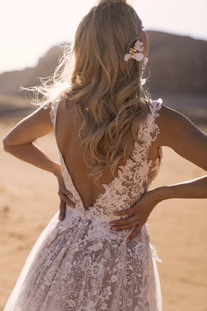 Gilly – DAMA Couture wedding dress, front view.