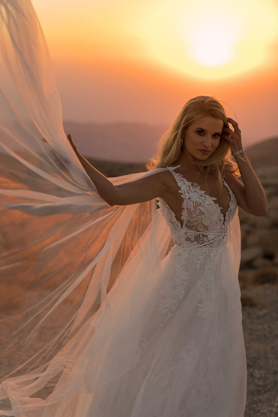 Wedding dress Linda – A-line bridal gown, DAMA Couture.