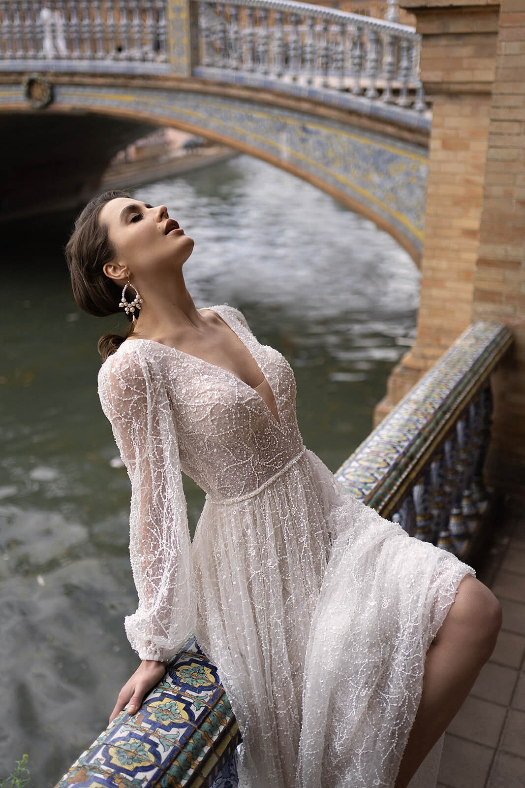 Suri from behind, with a back neckline above nude underlining