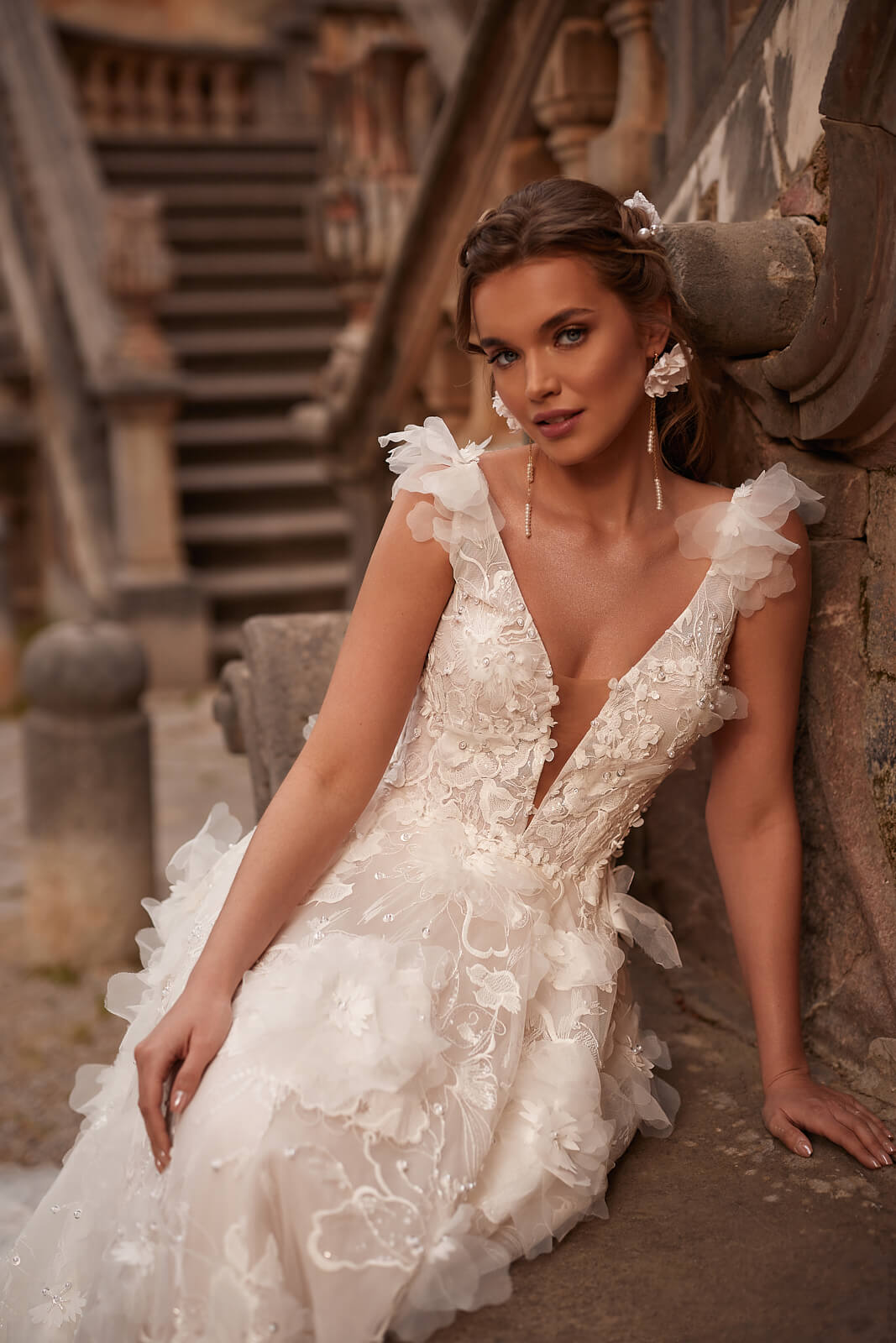 Wedding dress Calanthe – A-line wedding dress by DAMA Couture.