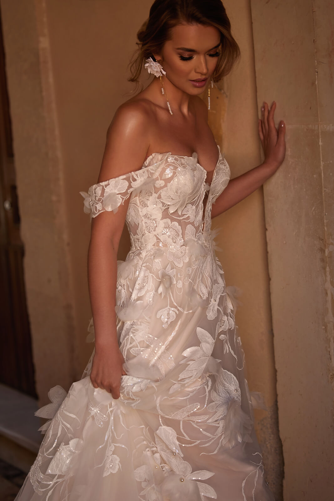 Wedding dress Nenufar – A-line wedding dress, DAMA Couture.
